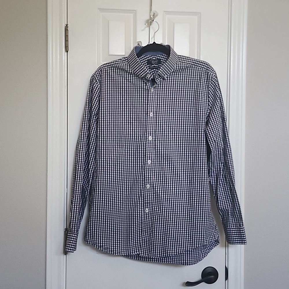 Original Penguin Heritage Slim Fit Shirt Neck Size 16 34/35 - Picture 1 of 9